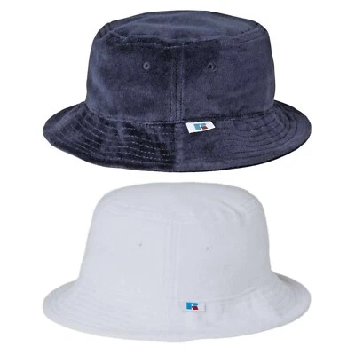 RUSSELL Athletic бархата ретро ведро шляпа - 80-х, 90-х винтажный хип-хоп стиль крышка OS - Изображение 1 из 4