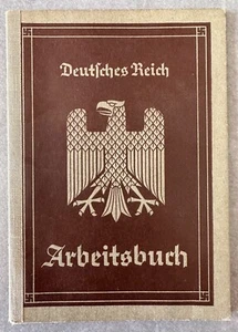Deutsches Arbeitsbuch Deutsches Reich 1936 Polnischer Jüdischer Mann Arbeitsbuch Nazi Germany - Bild 1 von 11