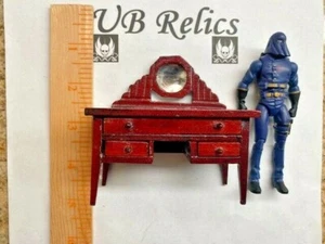 1/12 5"6" 1/18 4" 3 3/4" SCALE GI JOE COBRA Furniture Dollhouse SMALL DESK - Picture 1 of 4