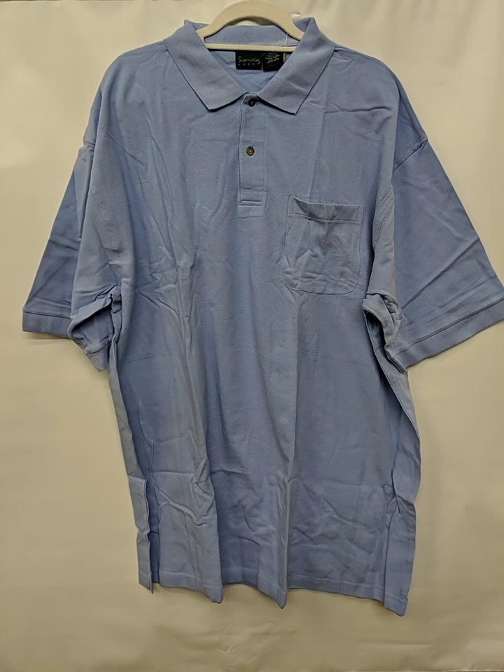 Camiseta para hombre Scandia Woods manga corta cuello periwinkle talla 4XL Foto 1 de 4