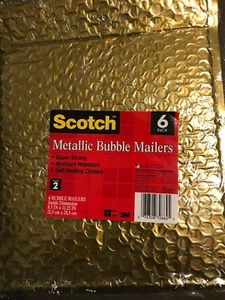 (24 Lote) Bolsas sobre acolchadas de oro escocés de 8,5"" 11,25"" - Imagen 1 de 6