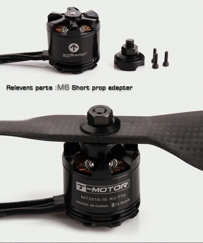 T-motor MT2814 KV770 Brushless ESC (3-4S) For RC Drones CF Prop (2pcs/pack) - Image 1 of 2