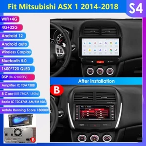 Carplay For Mitsubishi ASX1 10.1" Android 12 Car Stereo Radio GPS MP3 4+32GB USB - Picture 1 of 24