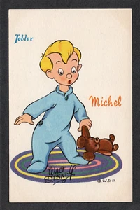 Tarjeta postal Walt Disney vintage personaje de dibujos animados Tobler chocolate tarjeta comercial #9 - Imagen 1 de 2