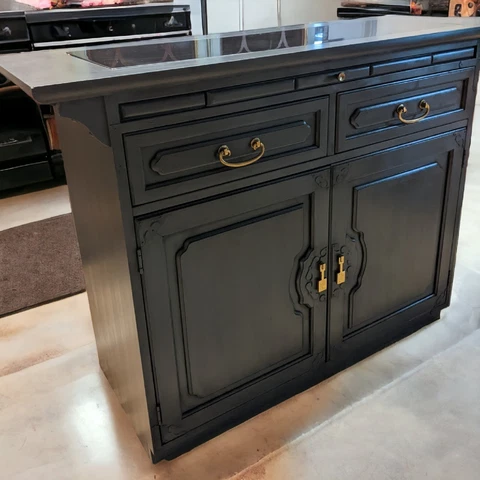 Vintage Bernhardt Buffet Server Cabinet Cover