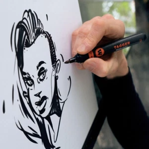 Molotow TAGGER Copper-Black Permanent Marker | Chisel or Round - Picture 1 of 4