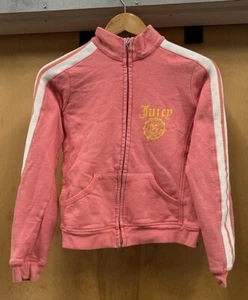 Vintage Juicy Couture Pink Track Jacket Womens Size Small Preppy Royalty USA - Picture 1 of 11