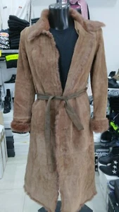 Leather Jacket Dkny Woman Brown Genuine Leather Size M Mon 875 Lz - Bild 1 von 9