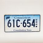  United States Connecticut Constitution State Combination License Plate 61C-654