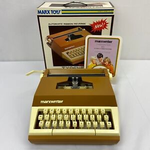 Vintage Marx Toys 1977 Marxwriter Typewriter  w/ Original Box
