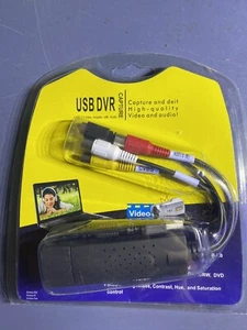 USB 2.0 Audio TV Video VHS to DVD VCR PC DVR HDD Converter Adapter Capture Card - Picture 1 of 5