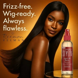 Suero para cabello de silicona anti frizz spray de seda ligero Simply Stylin para pelucas (paquete de 2) - Imagen 1 de 7