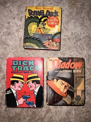 DICK TRACY THE SHADOW MIXED LOT BIG LITTLE BOOK Whitman  Paul S Newman - Image 1 of 4