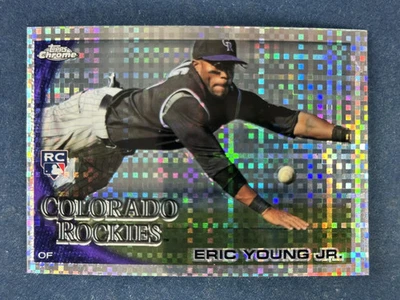 2010 Topps Chrome Xfractor #171 Eric Young Jr. Colorado Rockies - Image 1 of 2