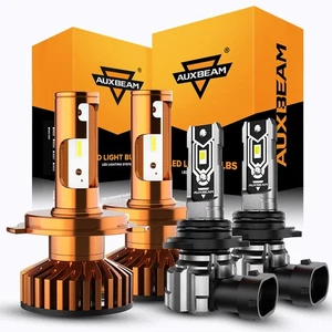 For Subaru Forester 1998-2002 AUXBEAM H4 LED Headlight+9006 Fog Bulb Combo White - Picture 1 of 12