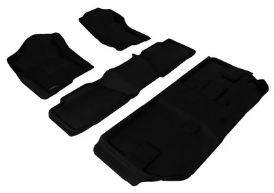For 2007-2014 CHEVROLET SUBURBAN Floor Mat KAGU BLACK R1 R2 R3 - Image 1 of 4