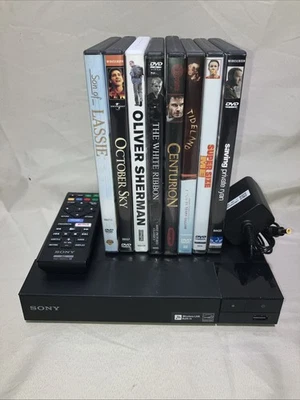Blu Ray DVD Player Sony BDP-S1700 & Remote With Lot Of 8 DVDs - Image 1 of 4