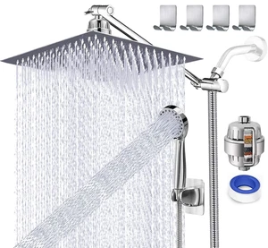 , 5 Modes, Rainfall Showerhead & Handheld Shower - Picture 1 of 12
