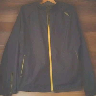 Danskin темно серый и желтый свет куртка с длинным рукавом молнии спереди  - Изображение 1 из 4