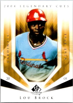 2004 SP Legendary Cuts #72 Lou Brock - Image 1 of 2