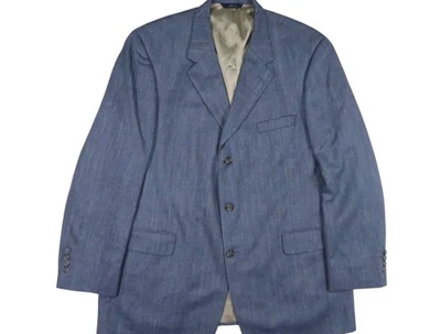 CHAQUETA ABRIGO DEPORTIVO BLAZER BROOKS BROTHER VINTAGE 44 L ESPIGA SEDA LINO LANA Foto 1 de 4