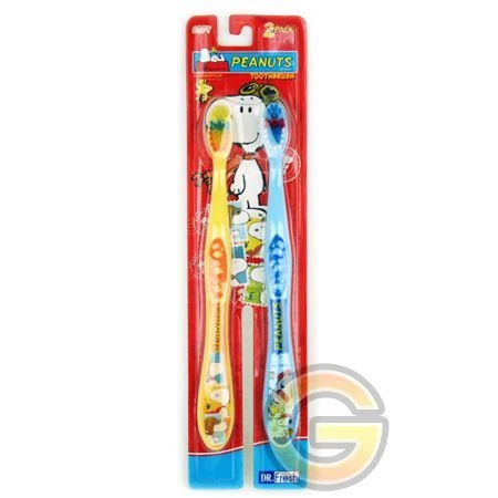 Pacote com 2 escovas de dentes Snoopy. - Imagem 1 de 1