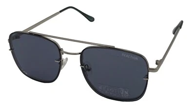 Gafas de sol cuadradas sin montura delantera plateadas Kenneth Cole Reaction para hombre KC1399 10V Foto 1 de 4