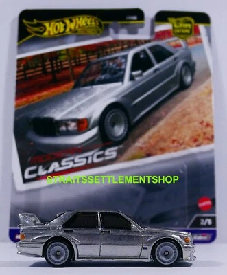 HOT WHEELS 2024 MODERN CLASSICS 1990 MERCEDES BENZ 190E 2.5-16 ZAMAC LOOSE MINT - Image 1 of 2