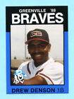 1988 Best Cards - Minor League -Greenville Braves -Drew Denson-  Box 219