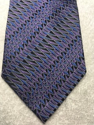 HAGGAR CORBATA HOMBRE MORADO AZUL NEGRO 4 X 61 Foto 1 de 4