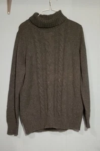 Sonoma Women's Size L Large Turtleneck Sweater Hunter Green - Picture 1 of 6