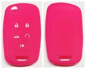 PINK SILICONE 5 BUTTONS FLIP KEY COVER SUITS CHEVROLET HOLDEN VF COMMODORE - Picture 1 of 1