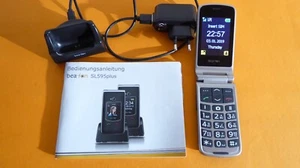 Handy Bea fon SL 595 PLUS Senioren Klapp Telefon mit Anleitung und Netzteil TOP - Bild 1 von 3