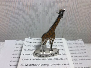 GANZ GIRAFFE MINI FIGURINE New w/tag “Aim High there is Always Room At The Top” - Picture 1 of 2