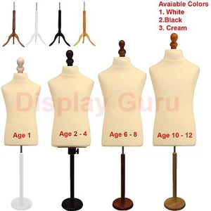 Child Kids Tailor Dummies Tailors Dummy Dressmakers Mannequin Bust Display - Picture 1 of 1