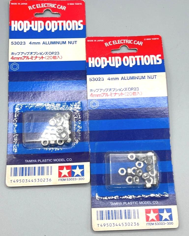 NEW 2 Packs of Vintage Tamiya 4mm Aluminum Locknuts, New Old Stock! 53023 - Image 1 of 1