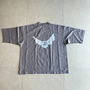 Yeezy Gap Engineered By Balenciaga Dove 3/4 Sleeve T-Shirt Grey 469669-02 - Picture 1 of 10