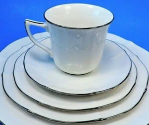 NORITAKE IMPERIAL PLATINUM 4 PC DINNER PLACE SETTING (NO DINNER PLATE) - Picture 1 of 2