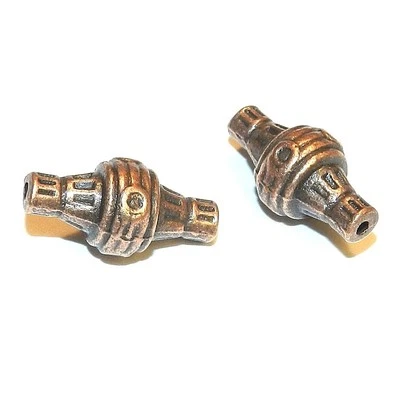 MB3124 Cuentas espaciadoras de metal bicono husillo 18 mm cobre envejecido 10 piezas Foto 1 de 2