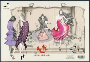 FINLANDIA. 2009. 5x 1° classe. Moda, VF MNH (BL58) - Foto 1 di 1