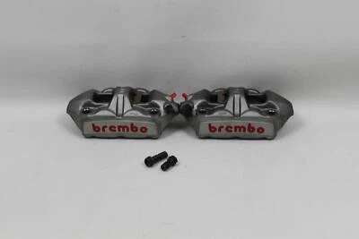 Ducati 1198 09-11 1098 848 Brembo M4 Front Brake Calipers Caliper & Pads NICE! - Image 1 of 4