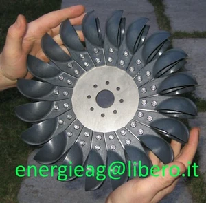 TURBINE PELTON HYDRO WASSERKRAFT GENERATOR wasserad - Bild 1 von 3