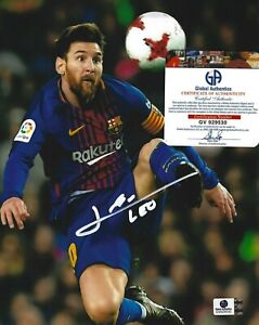LIONEL LEO MESSI SIGNED AUTOGRAPHED 8 x 10 PHOTO w COA FC Barcelona PSG soccer