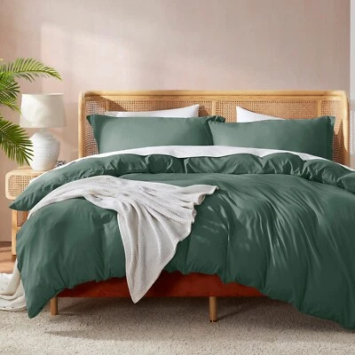3 PC Ultra Soft Double Brushed Microfiber Bedding Duvet Cover with Pillow Shams - Image 1 of 4