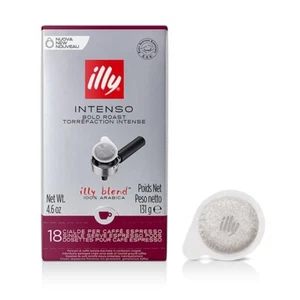 Illy, 12 Boxes Of 18 ESE Coffee Pods Illy Intense Roast Pod Ø44mm - Picture 1 of 1