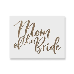 Plantilla Mom of The Bride - plantillas Mylar duraderas y reutilizables - Imagen 1 de 5