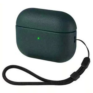 Funda protectora de cuero de lujo estilo AirPods Pro Air Pods verde bucle - Imagen 1 de 1
