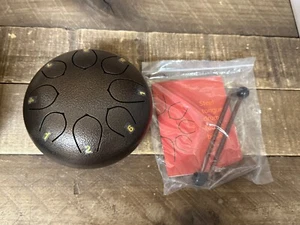 ⚡️ Steel Tongue Drum 6" 8 Notes, Steel Hand Drum, Drum Percussion NEW ⚡️ - Picture 1 of 1
