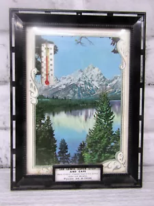 Termómetro publicitario Lee Lewis Super Stop Café Kalispell MT 1960 de colección - Imagen 1 de 4