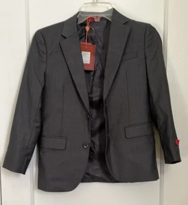 NWT Gioberti Boys Formal Blazer Size 10 Grey/Charcoal - Picture 1 of 9
